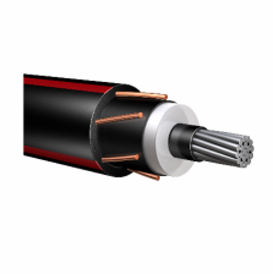 250 MCM Stranded Aluminum Conductor 15KV URD, 133%, 1/3 Neutral