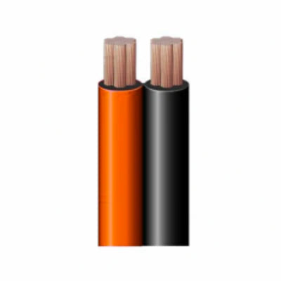 6 Gauge Black/Orange Dual Booster Cable Wire, 100FT