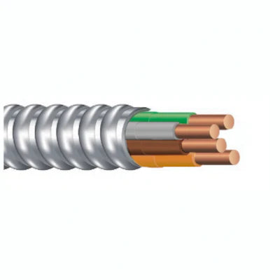 12/3 Stranded MC Cable w/ Ground, BRN/ORN/GRY/GRN Color Code, 250ft or 1000ft Spool
