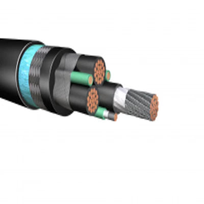 4-3C w/ 3 #12 Grounds Armored and Sheathed VFD Cable, 2kV