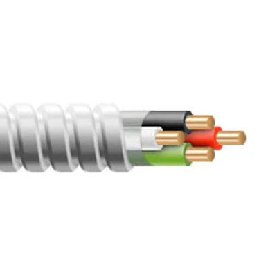 14/4 Solid MC Cable w/ Ground, 250ft or 1000ft Spool
