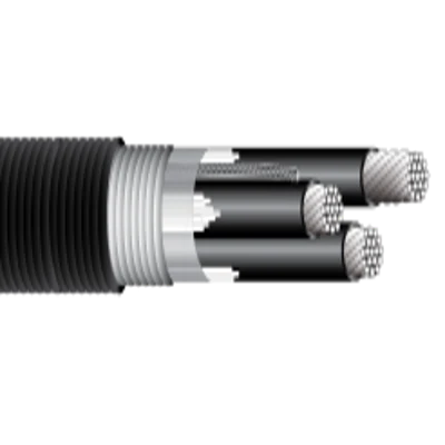 350 MCM 3C w/ Ground Aluminum Conductor Type MC Cable, PVC Jacket, Interlocked Armor Power Cable