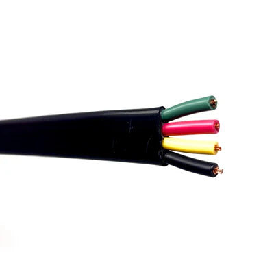 8/3 w/ Grnd Heavy-Duty Flat Jacketed Submersible Pump Cable